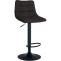 2er Set Barhocker HLO-CP266 Stoff schwarz ~ schwarz