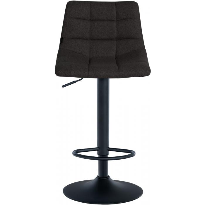 2er Set Barhocker HLO-CP266 Stoff schwarz ~ schwarz