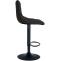 2er Set Barhocker HLO-CP266 Stoff schwarz ~ schwarz