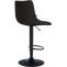 2er Set Barhocker HLO-CP266 Stoff schwarz ~ schwarz