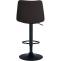 2er Set Barhocker HLO-CP266 Stoff schwarz ~ schwarz
