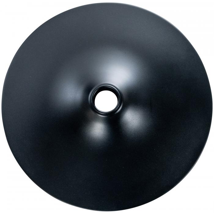 Bodenteller 50 cm Barhocker HLO-CP88, Wellington ~ schwarz