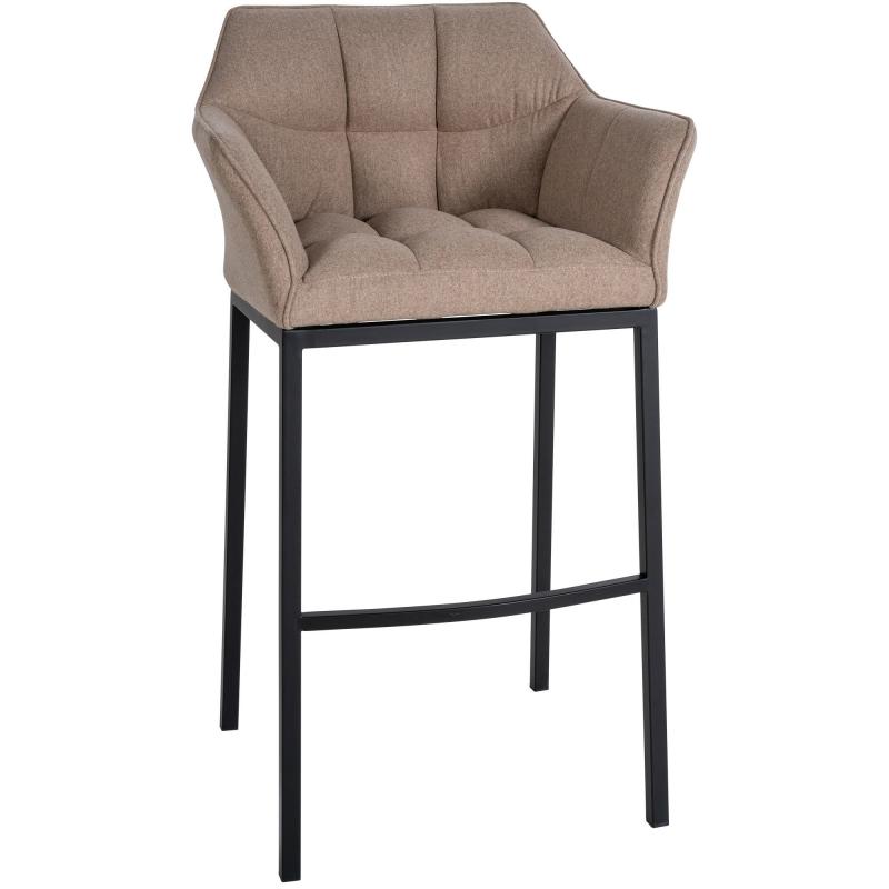 Barhocker HLO-CP1 B Filz mit 4-Fu Gestell ~ taupe