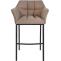 Barhocker HLO-CP1 B Filz mit 4-Fu Gestell ~ taupe