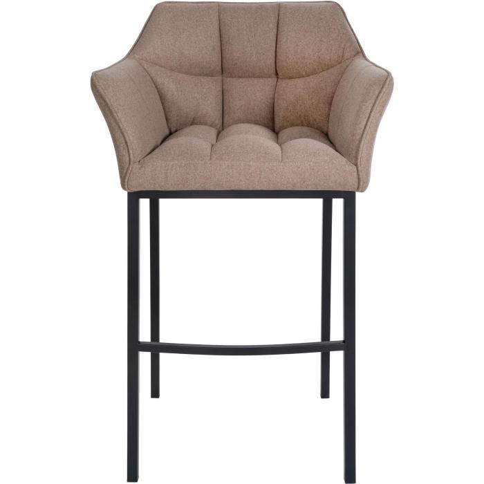 Barhocker HLO-CP1 B Filz mit 4-Fu Gestell ~ taupe