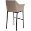 Barhocker HLO-CP1 B Filz mit 4-Fu Gestell ~ taupe