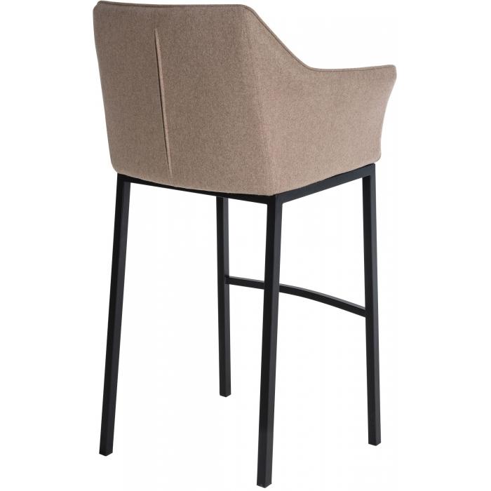 Barhocker HLO-CP1 B Filz mit 4-Fu Gestell ~ taupe