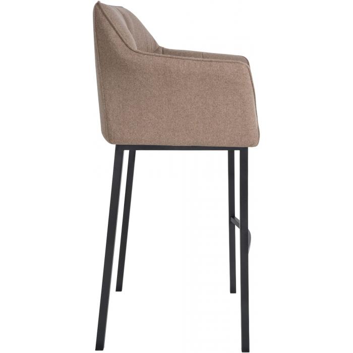 Barhocker HLO-CP1 B Filz mit 4-Fu Gestell ~ taupe