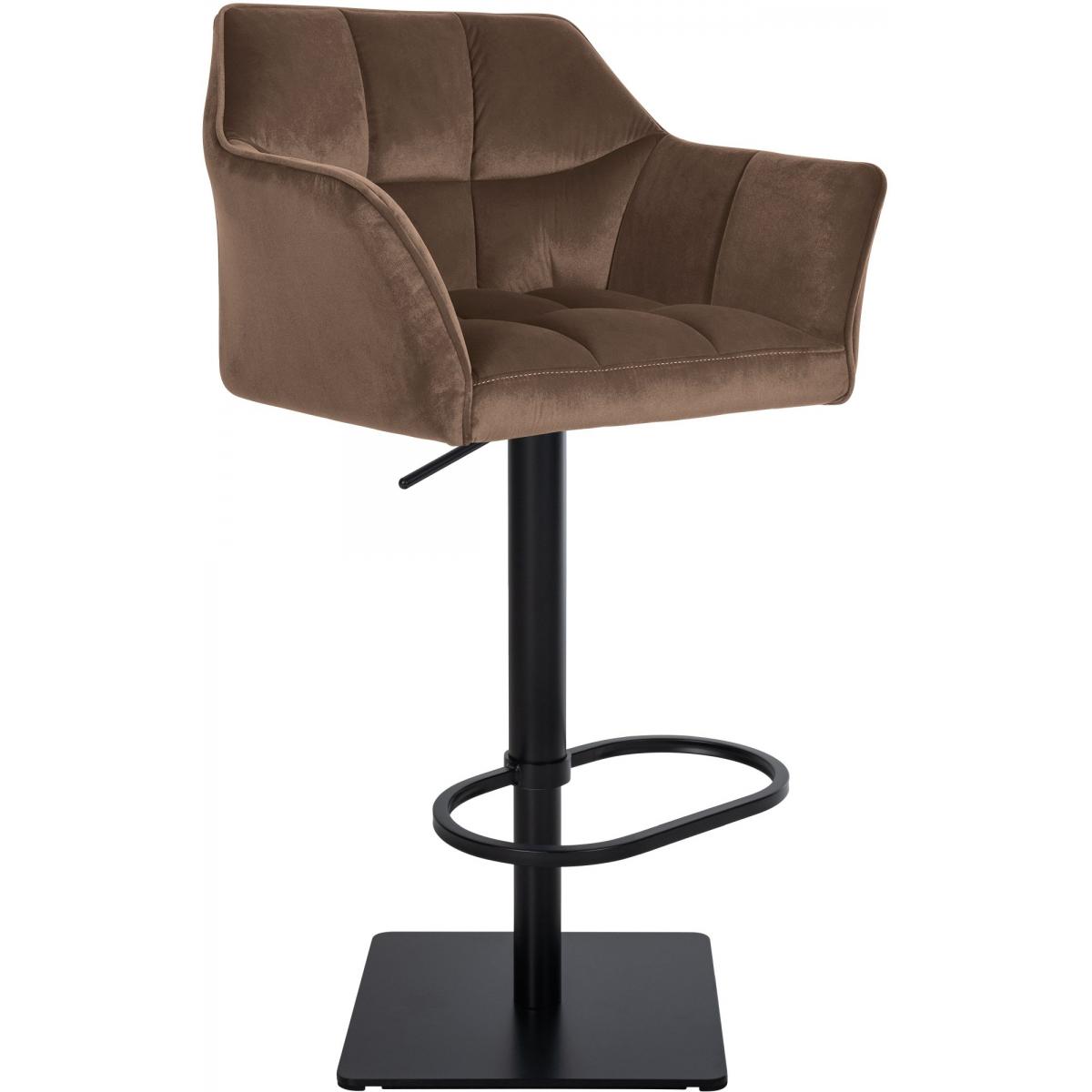 Barhocker HLO-CP1 B Samt ~ braun