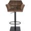 Barhocker HLO-CP1 B Samt ~ braun