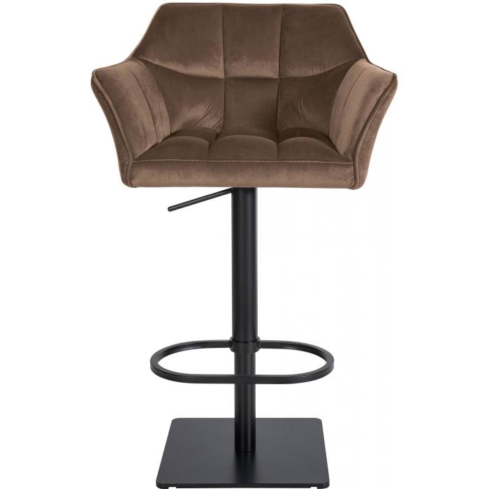 Barhocker HLO-CP1 B Samt ~ braun