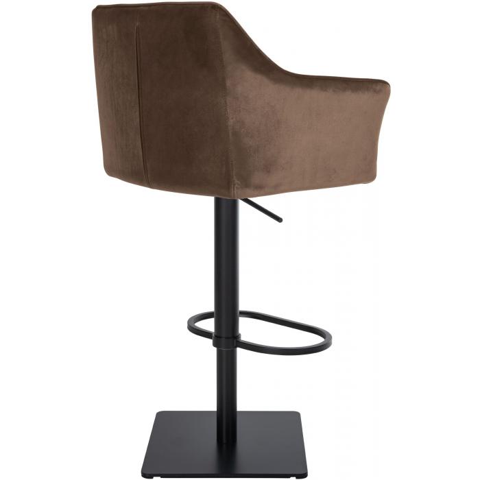 Barhocker HLO-CP1 B Samt ~ braun