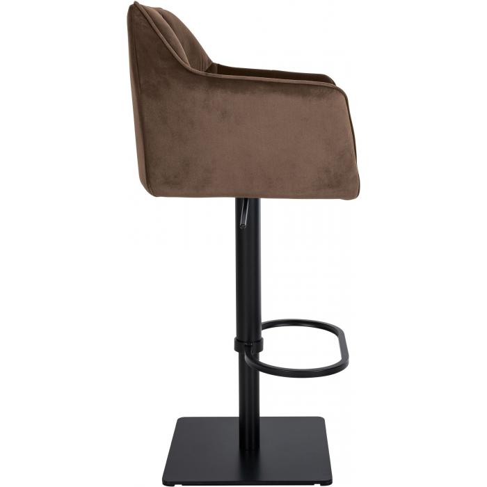 Barhocker HLO-CP1 B Samt ~ braun