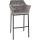 Barhocker HLO-CP1 B Samt mit 4-Fu Gestell ~ grau