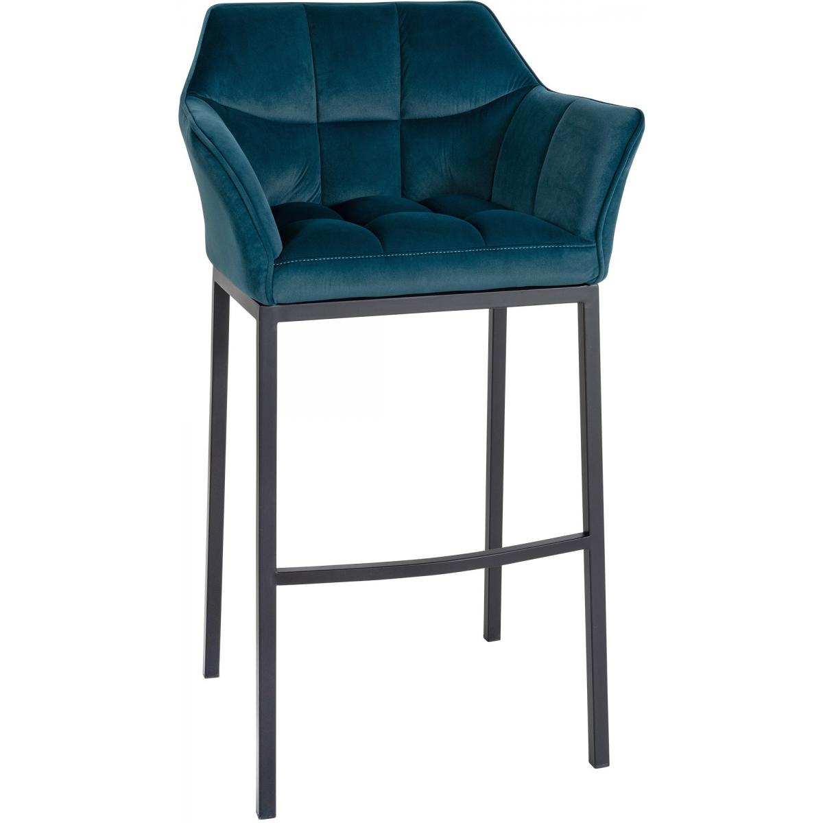 Barhocker HLO-CP1 B Samt mit 4-Fu Gestell ~ grn
