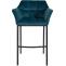Barhocker HLO-CP1 B Samt mit 4-Fu Gestell ~ grn