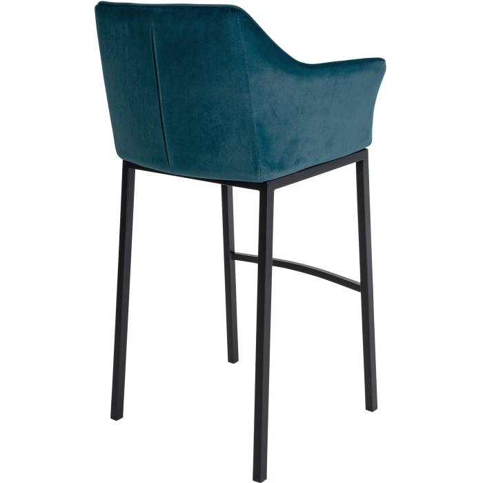 Barhocker HLO-CP1 B Samt mit 4-Fu Gestell ~ grn