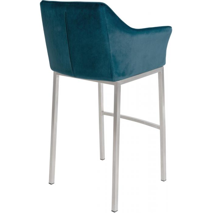 Barhocker HLO-CP1 E Samt mit 4-Fu Gestell ~ grn