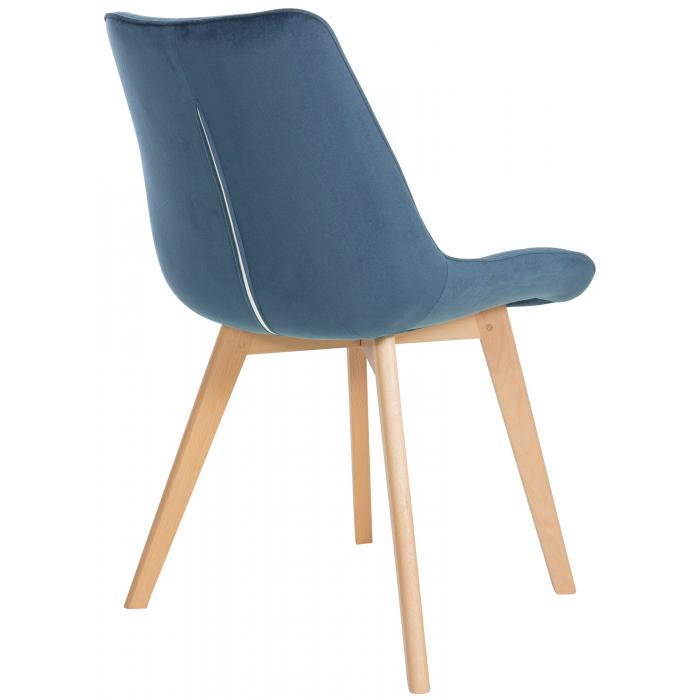 2er Set Sthle HLO-CP26 Samt ~ blau