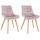2er Set Sthle HLO-CP26 Samt ~ pink