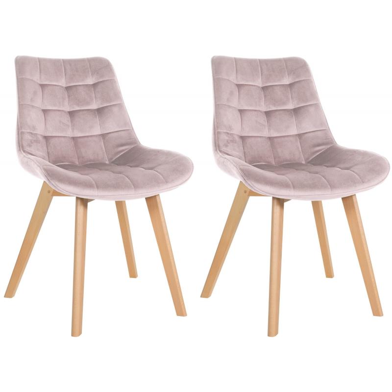 2er Set Sthle HLO-CP26 Samt ~ pink