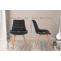 2er Set Sthle HLO-CP26 Samt ~ schwarz