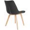 2er Set Sthle HLO-CP26 Samt ~ schwarz