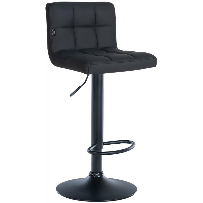 Barhocker HLO-CP258 Kunstleder schwarz ~ schwarz