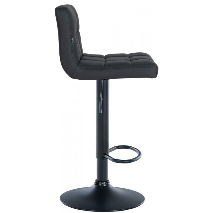 Barhocker HLO-CP258 Kunstleder schwarz ~ schwarz