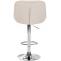 2er Set Barhocker HLO-CP268 Samt chrom ~ creme