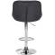 2er Set Barhocker HLO-CP268 Samt chrom ~ dunkelgrau