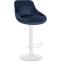 2er Set Barhocker HLO-CP268 Samt wei ~ blau