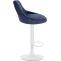 2er Set Barhocker HLO-CP268 Samt wei ~ blau