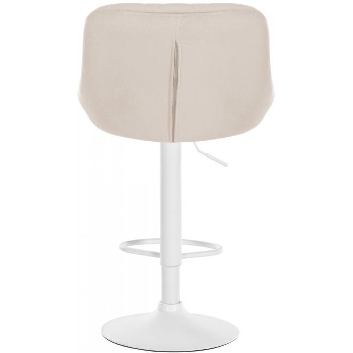 2er Set Barhocker HLO-CP268 Samt wei ~ creme