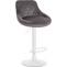 2er Set Barhocker HLO-CP268 Samt wei ~ grau