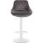2er Set Barhocker HLO-CP268 Samt wei ~ grau