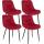 4er Set Sthle HLO-CP54 Samt ~ rot