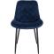 4er Set Sthle HLO-CP54 Samt ~ blau