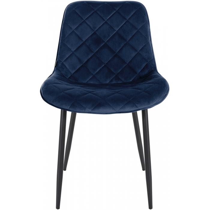 4er Set Sthle HLO-CP54 Samt ~ blau