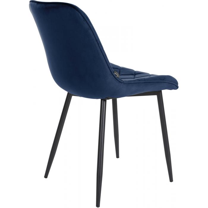 4er Set Sthle HLO-CP54 Samt ~ blau