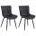 2er Set Sthle HLO-CP10 Kunstleder ~ schwarz