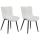 2er Set Stühle HLO-CP10 Kunstleder ~ weiß 2er Set Stühle HLO-CP10 Kunstleder ~ weiß