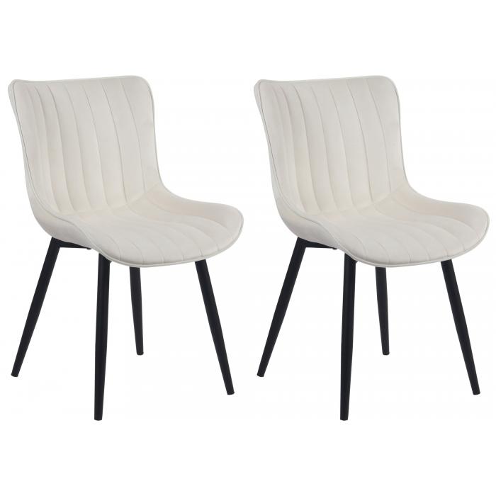 2er Set Sthle HLO-CP29 Samt ~ creme