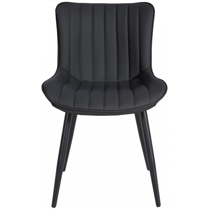 2er Set Sthle HLO-CP10 Kunstleder ~ schwarz