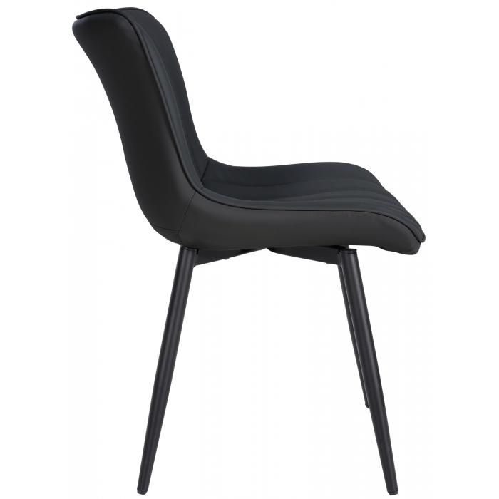 2er Set Sthle HLO-CP10 Kunstleder ~ schwarz