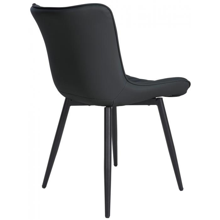 2er Set Sthle HLO-CP10 Kunstleder ~ schwarz