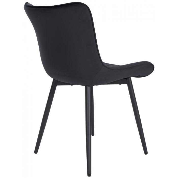 2er Set Sthle HLO-CP29 Samt ~ schwarz
