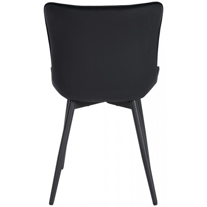 2er Set Sthle HLO-CP29 Samt ~ schwarz