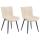 2er Set Sthle HLO-CP7 Kunstleder ~ creme