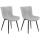 2er Set Sthle HLO-CP7 Kunstleder ~ grau